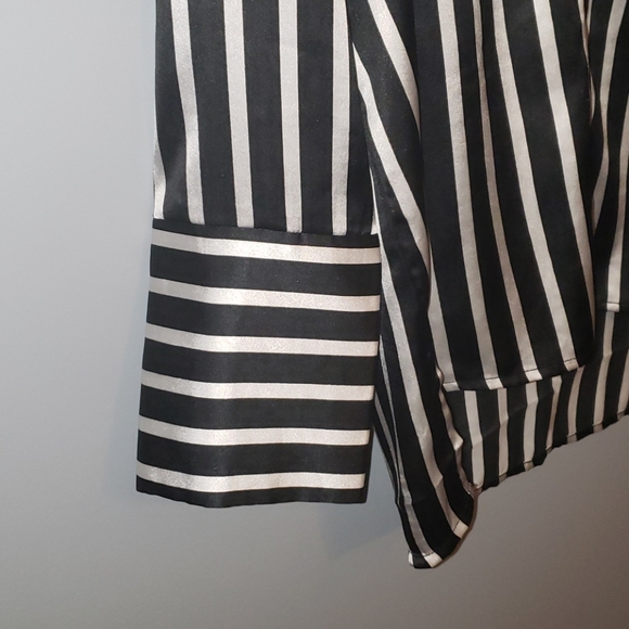 Noisy May Silk Striped Blouse - Picture 4 of 5